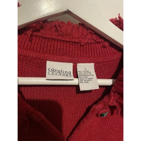 Ugly Christmas Reindeer‎ & Lights Large Red - Picture 6 of 10